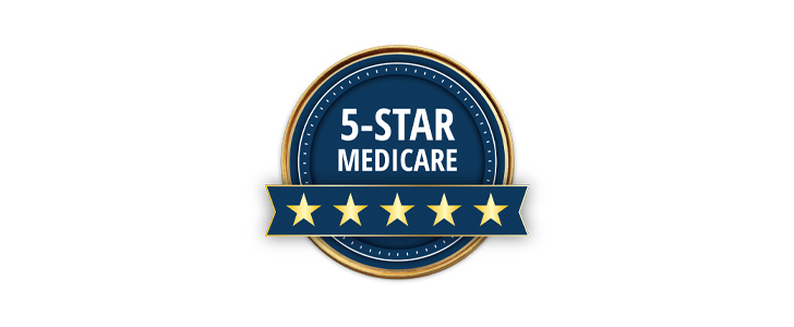 Sello de Medicare con 5 estrellas