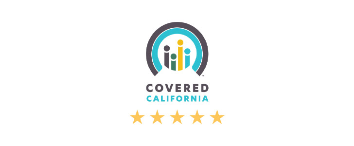 Logotipo de 5 estrellas de Covered California