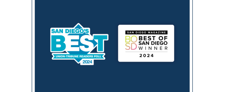 Logotipos de “Lo mejor de San Diego según Union Tribune ” y “Lo mejor de San Diego según San Diego Magazine ”