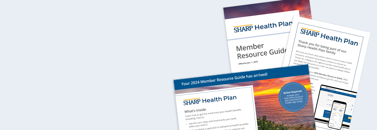 Sharp Health Plan 2024 Member Resource Guide cover